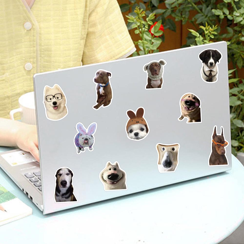 Adesivi Cane Carino Confezione da 50 - Decalcomanie Espressioni Divertenti per Meme, Scrapbooking e Regali