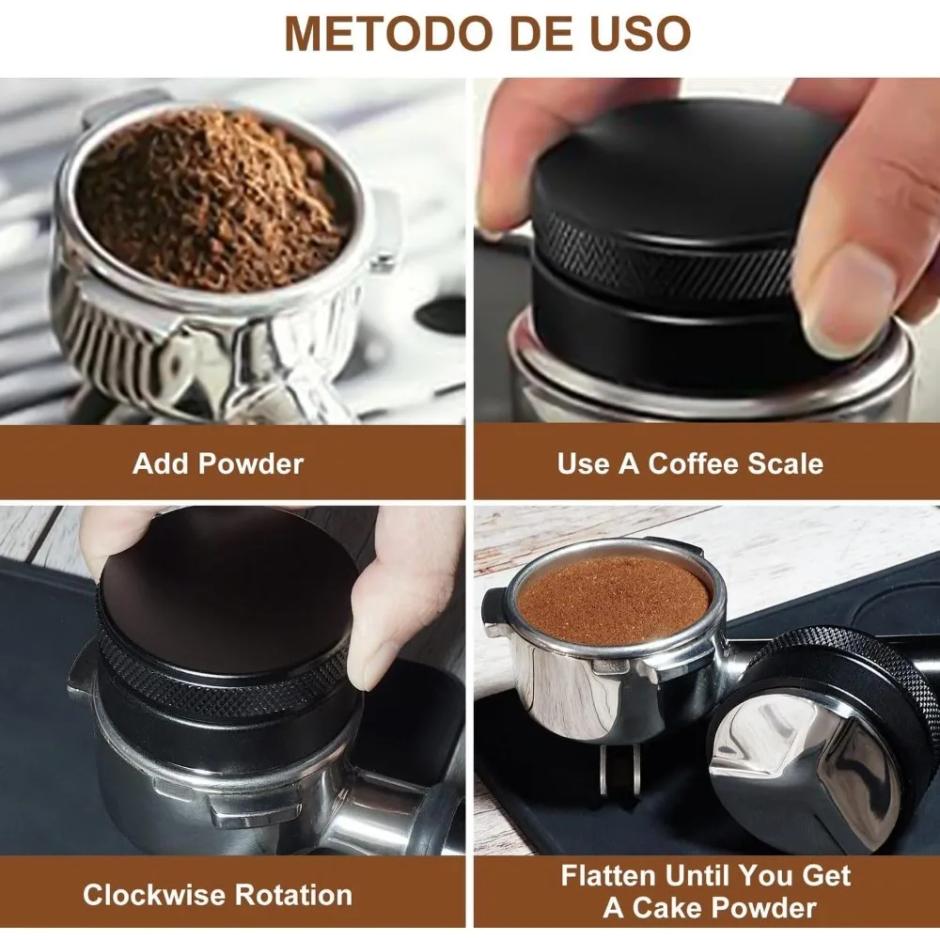 51/53/58mm Kaffeetamper Kaffeeverteiler Espresso-Verteilungswerkzeug Espressomaschinenzubehör Werkzeuge, Cafés Küche