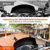 For Kawasaki Versys X300 VN 1500 MT09 MT07 Tracer 700 900 R1250GS Motorcycle Windshield Extension Adjustable Spoiler Deflector