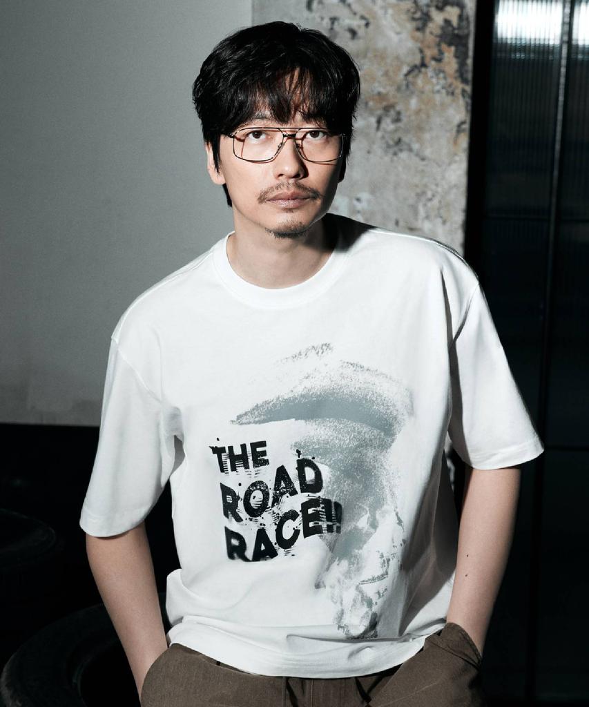 BUCKAROO Loose Fit Painting Road Lace T-Shirt Off White