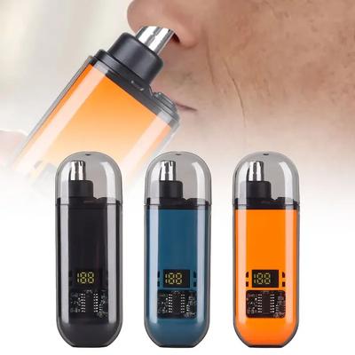 Rechargeable Electric Nose Hair Trimmer Precision Waterproof Grooming Tool for Men and Women with Digital Display