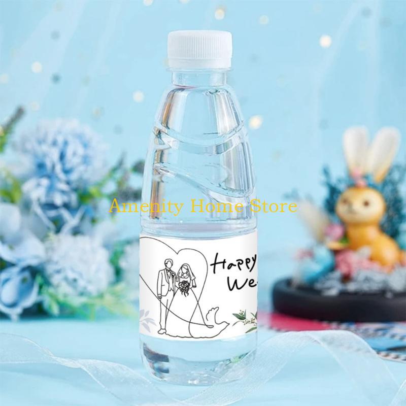 

F26C 24Pcs Greenery Floral Water Bottle Wraps Sticker for Baby Shower Engagement Party Decors Wedding Water Bottle Labels China Mainland