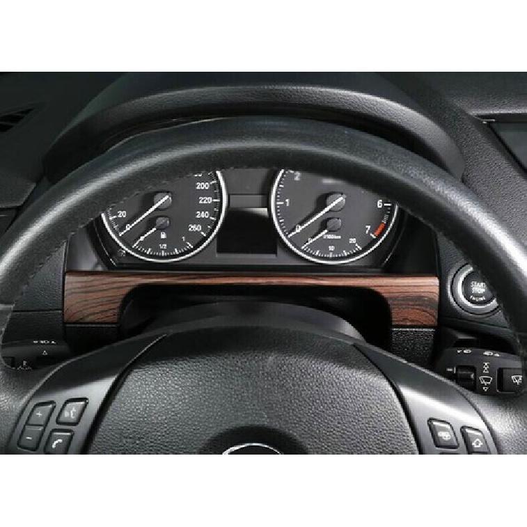For BMW X1 E84 2013-2015 Pine Wood Grain Dashboard Frame Decor Cover Trim 1PCS