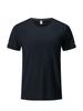 Atmungsaktives Herren-T-Shirt aus Eisseide-Netz: Schnelltrocknendes Sport-T-Shirt mit kurzen Ärmeln und Rundhalsausschnitt