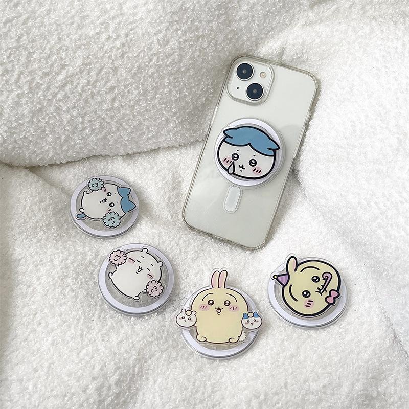 Acrylic Cartoon Cute Jihua Mobile Phone Airbag Bracket Korean Magnetic Suction Magsafe Creative Desktop Bracket