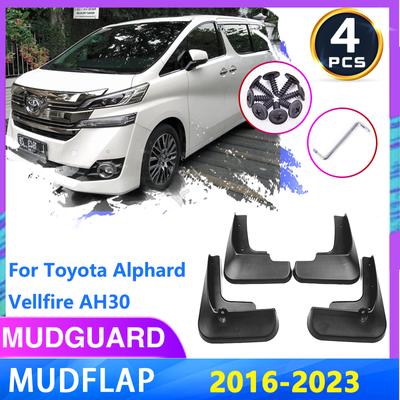 4 Stück Schmutzfänger für Toyota Alphard Vellfire AH30 30 2016~2023 2022 Schmutzfänger Schutz Vorne Hinten Räder Spritzschutz Kotflügel Auto