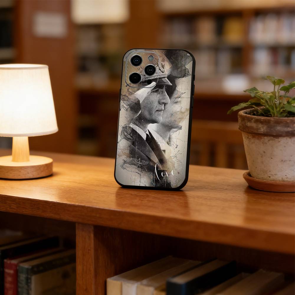 Mohammad Reza Pahlavi Phone Case For iPhone 17,16,15,14,13,12,11 Plus,Pro Max,XS,Soft Silicone Black Cover
