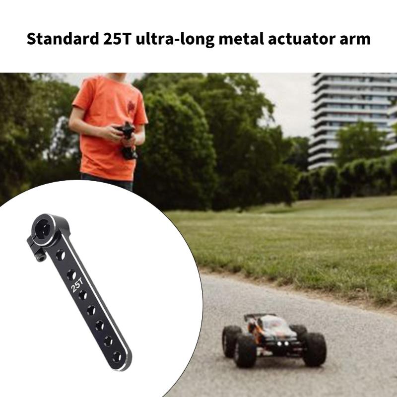 Lightweight 25T Extended Servo Arm Corrosion Resistant Aluminum Actuator Arm Easy to Use for Airplanes Enthusiasts