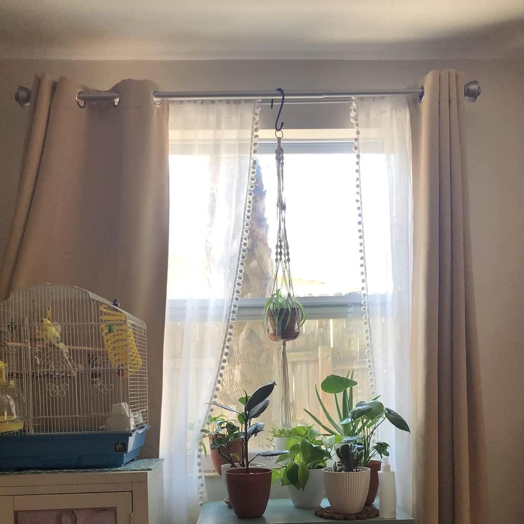 4 Pack Large S Hooks for Hanging Heavy Duty, 6 Inch Non Slip Vinyl Coated Metal Closet S Hooks for Hanging Kitchen Utensil Pot Pan Cups Clothes Jeans