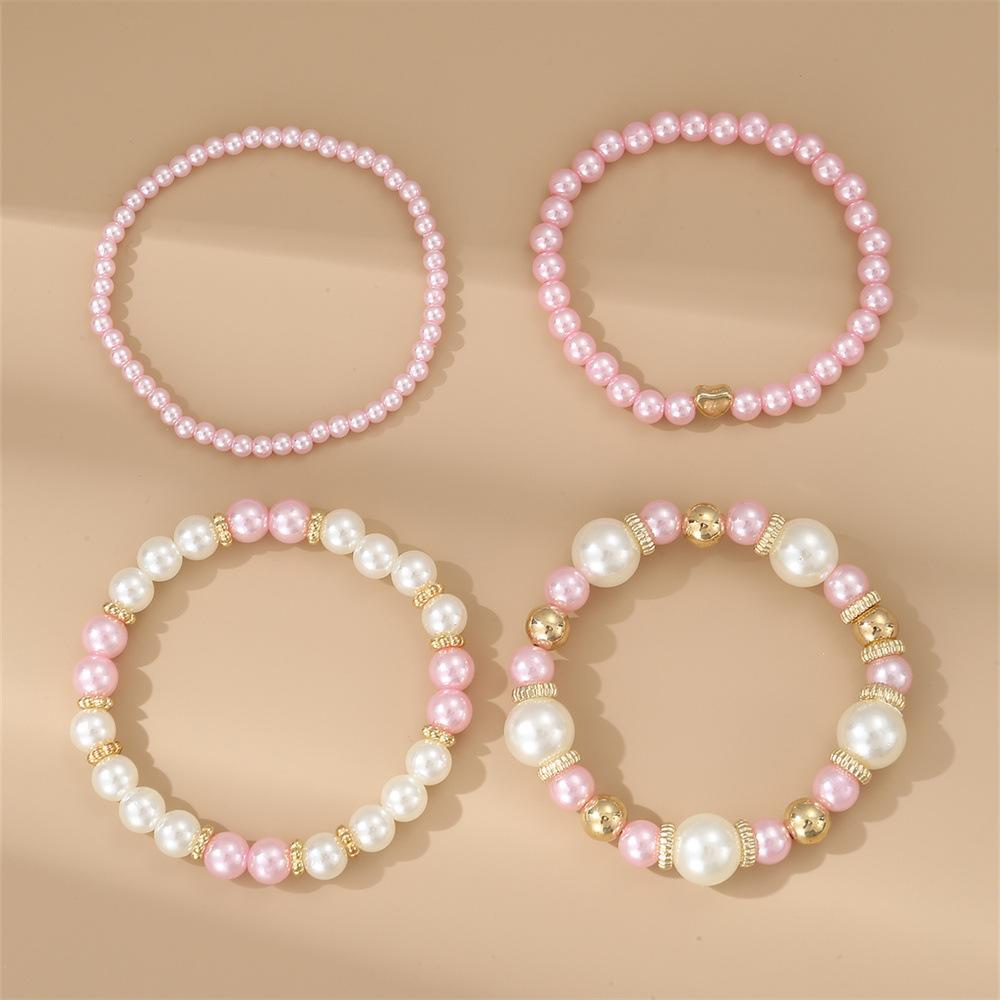 Handmade Pearl Bracelet Elegant Beaded Jewelry Fashionable Women s Bracelets Trendy Stackable Bracelet