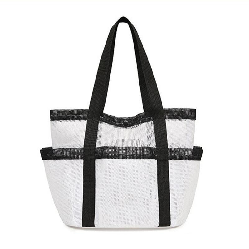 Summer beach bag children's storage bag beach swimming storage bag seaside beach bag mesh bag vacation multi-pocket