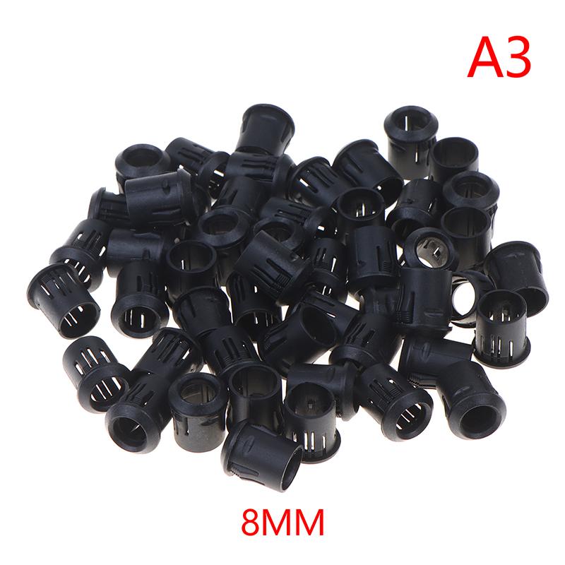 50Pcs 3Mm 5Mm 8Mm Led Holder Lamp Diode Black Plastic Shell For Led Light Diode Pre-Wired Holder Black Clip Bezel Socket Mount