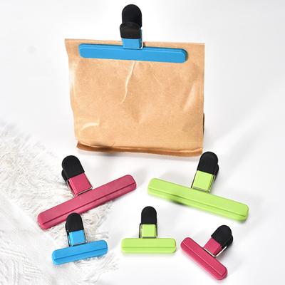 2Pcs Sealing Clamp Strong Spring Concave-convex Groove Snack Pocket Nuts Storage Pouch Sealing Clip Household Supplies