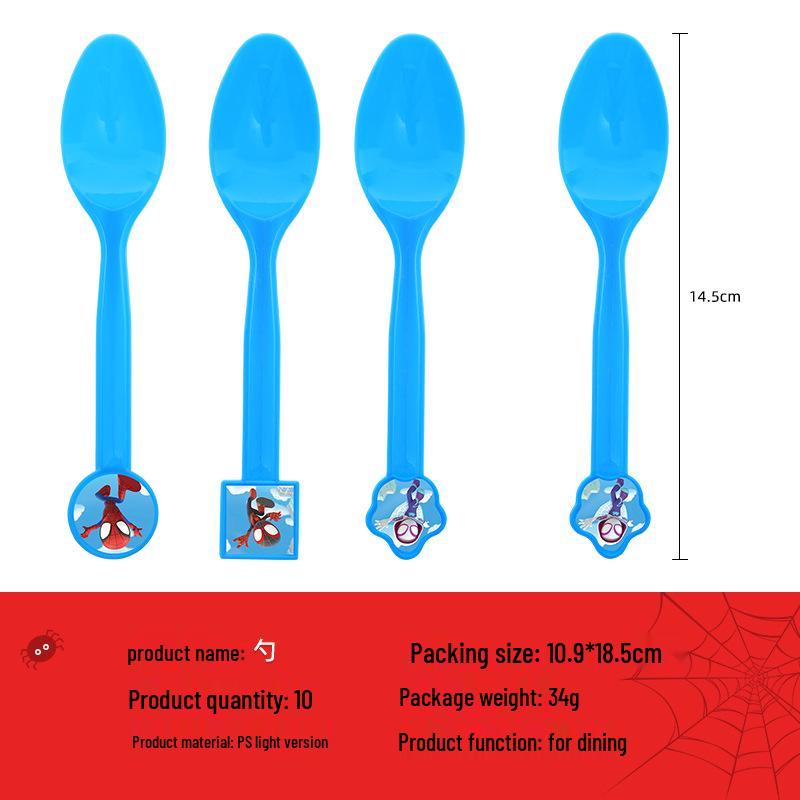 Hot-Selling Spider-Man & Friends Disposable Plate Set with Balloon Decorations for Parties