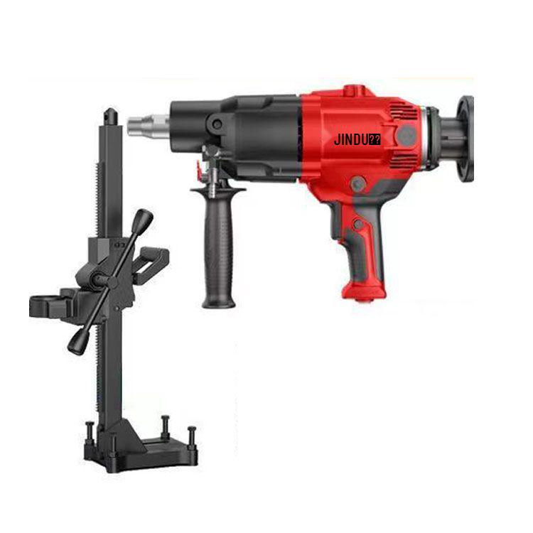 

Jindu High-Power Handheld Wet/Dry Diamond Core Drill with Desktop Stand for Concrete & AC Hole Drilling