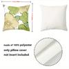 Floral Embroidered Cushion Covers 2D Flat Printed Polyester Pillowcase, Sofa Decorative Cushion Cov Headboard Pillow