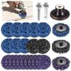 23 Pcs 50mm Sanding Discs for Drill Sanding Attachment, 2 Inch Grinding Discs, Grinding Disc Polishing Disc for Paint Stripper Metal Steel Wheel Rust
