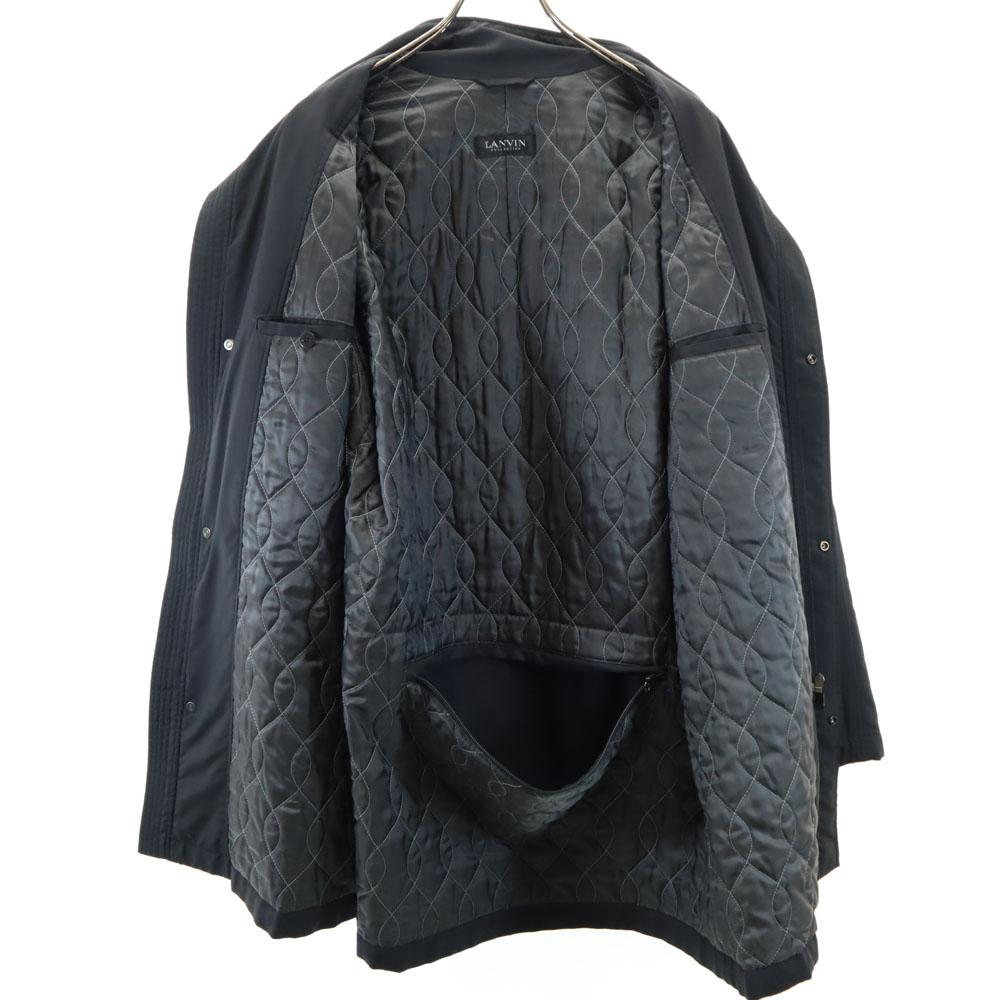 LANVIN LA COLLECTION Made In Japan Stainless Collar Coat Quilted Back Men's Used