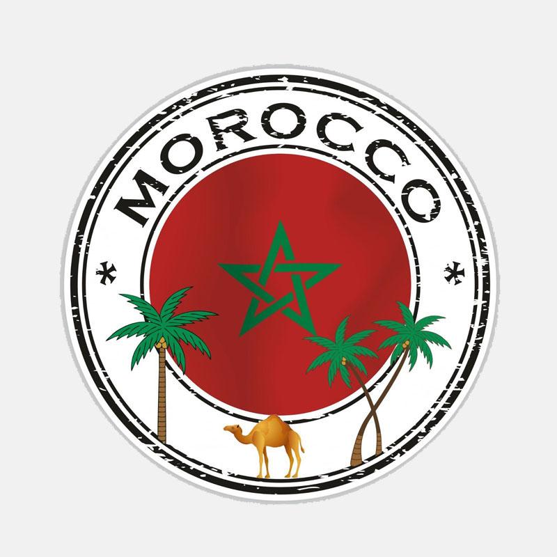 Car Decals  Decals Morocco Motorcycle Decorative Decals Cover Scratches Waterproof And Sunscreen Pvc13Cm*13Cm