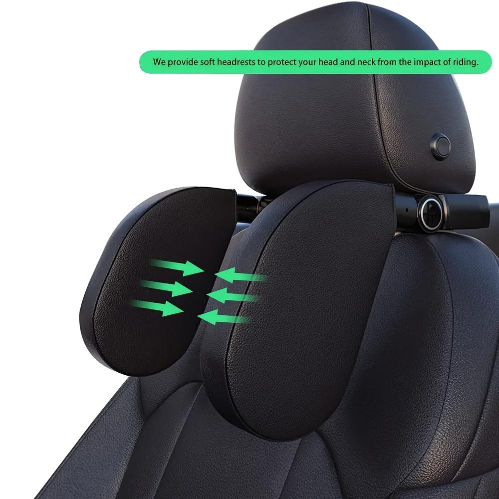 Polštář na opěrku hlavy do auta – Nastavitelný odnímatelný polštář na podporu krku a hlavy pro cestování a spaní v autosedačkách