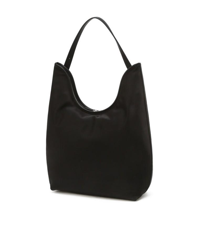 Athe Vanessabruno [Ecole] Black Fabric Shoulder Bag M Aaba5E800Bk
