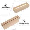 KESYOO Wooden LED Light Base, Set of 3, Made of Beech Wood, 6-inch, Lighting Stand, Base, USB Compatible, Home Use, Display Light Stand