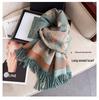 Elegant Ethnic Style Double-Sided Scarf – Women's Soft, Thick, Warm Shawl for Autumn & Winter
