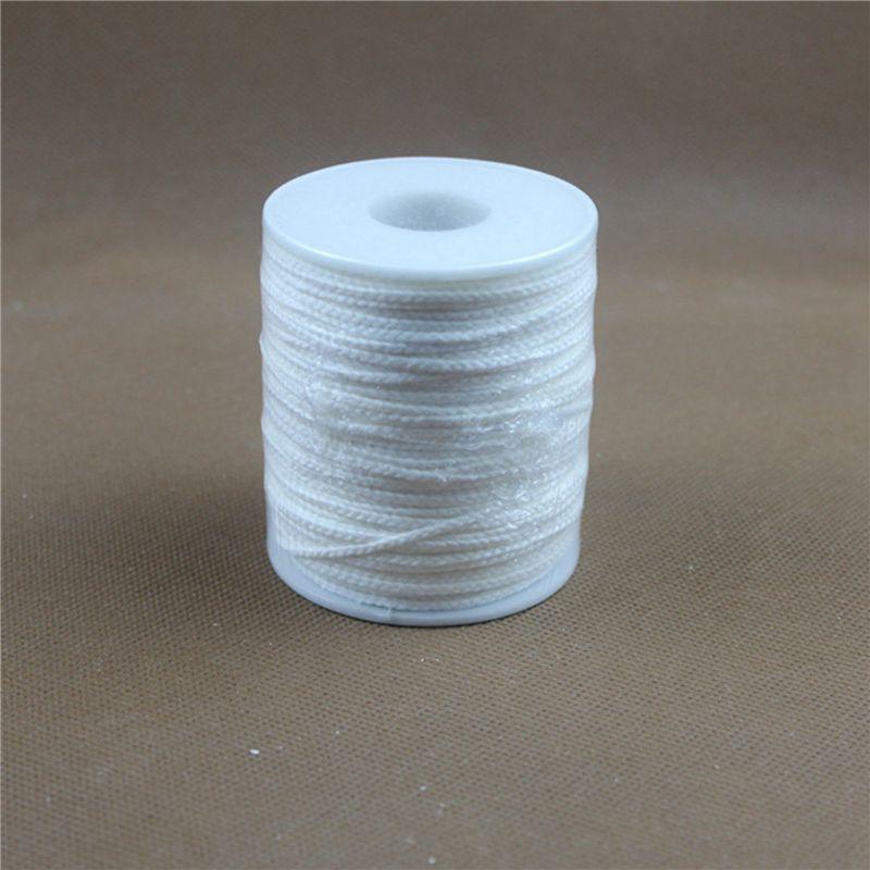A60Z2 Roll 200Feet/61Meter White Candle Wick Cotton Candle Woven Wick For DIY Candle Making Material Smokeless Wax Coremay