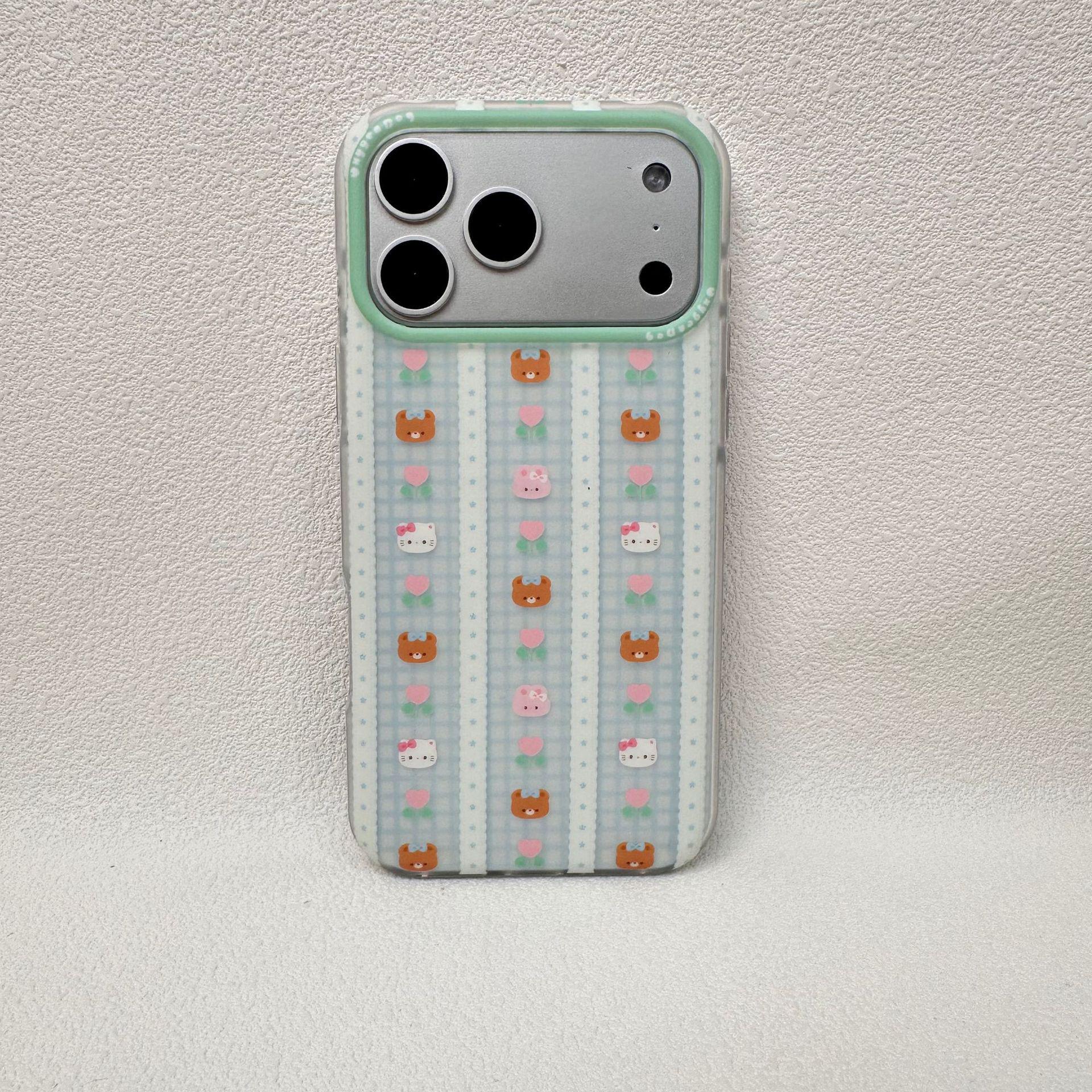 

Trendy Plaid Bear Phone Case for iPhone 17 Pro Max - Cute and Protective iPhone 17 Pro Max