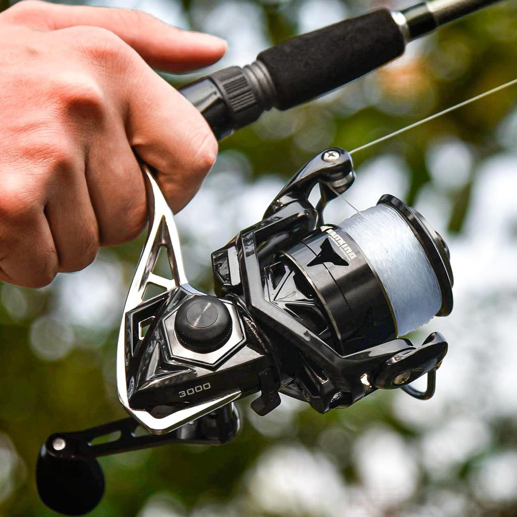 KastKing Megatron Saltwater Spinning Reel Rigid Aluminum Frame 7+1 Stainless Steel Bearings 30+ Pound Carbon Drag CNC Aluminum Spool and Handle