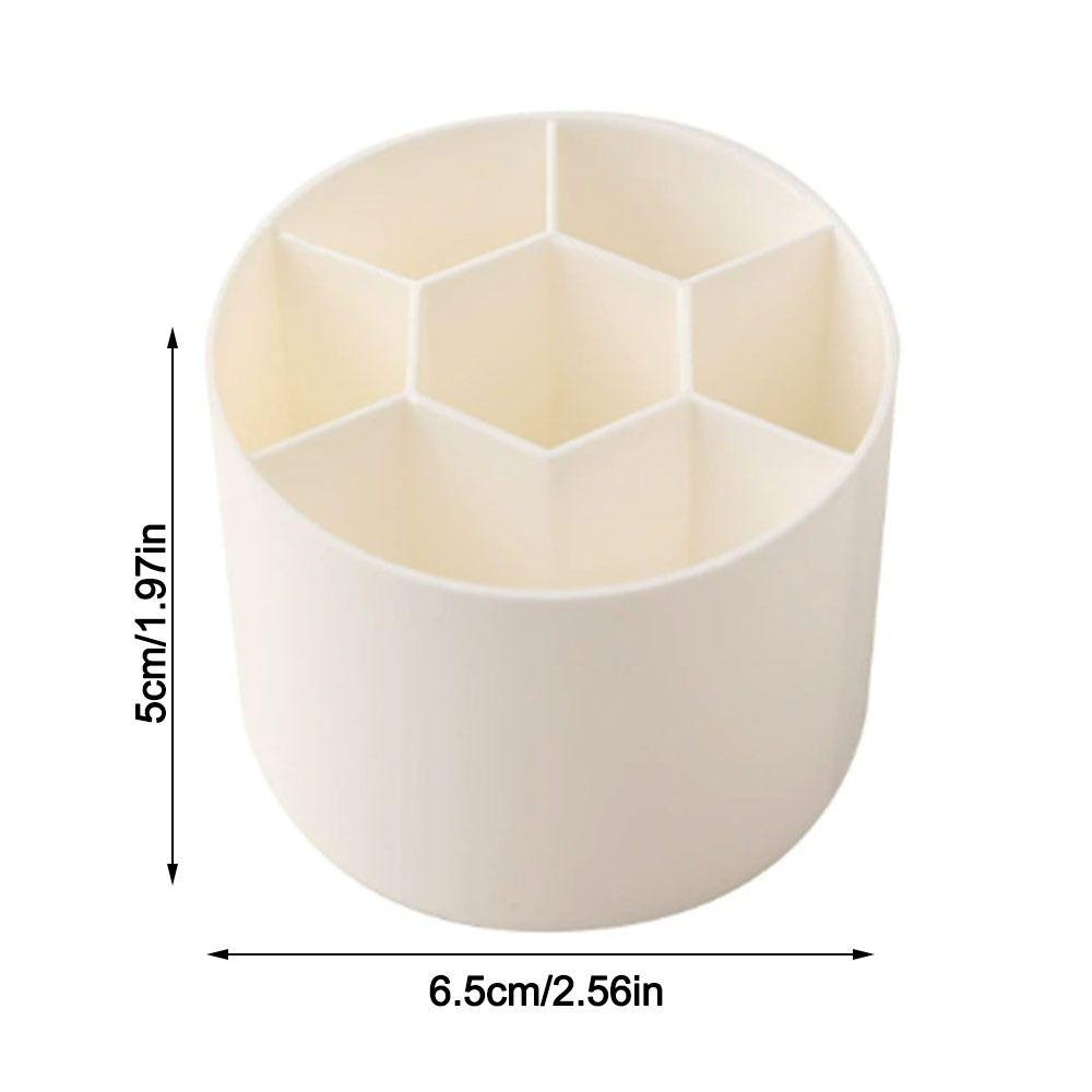 Mini Desktop Storage Box Round Stationery Storage Rack Simple Makeup Brush Holder for Home