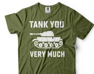 Tank You Very Much Shirt: Military Humor Tank Top
