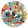50 Italian Landmark Stickers: Outdoor Scenery Travel, Waterproof for Suitcase & Car