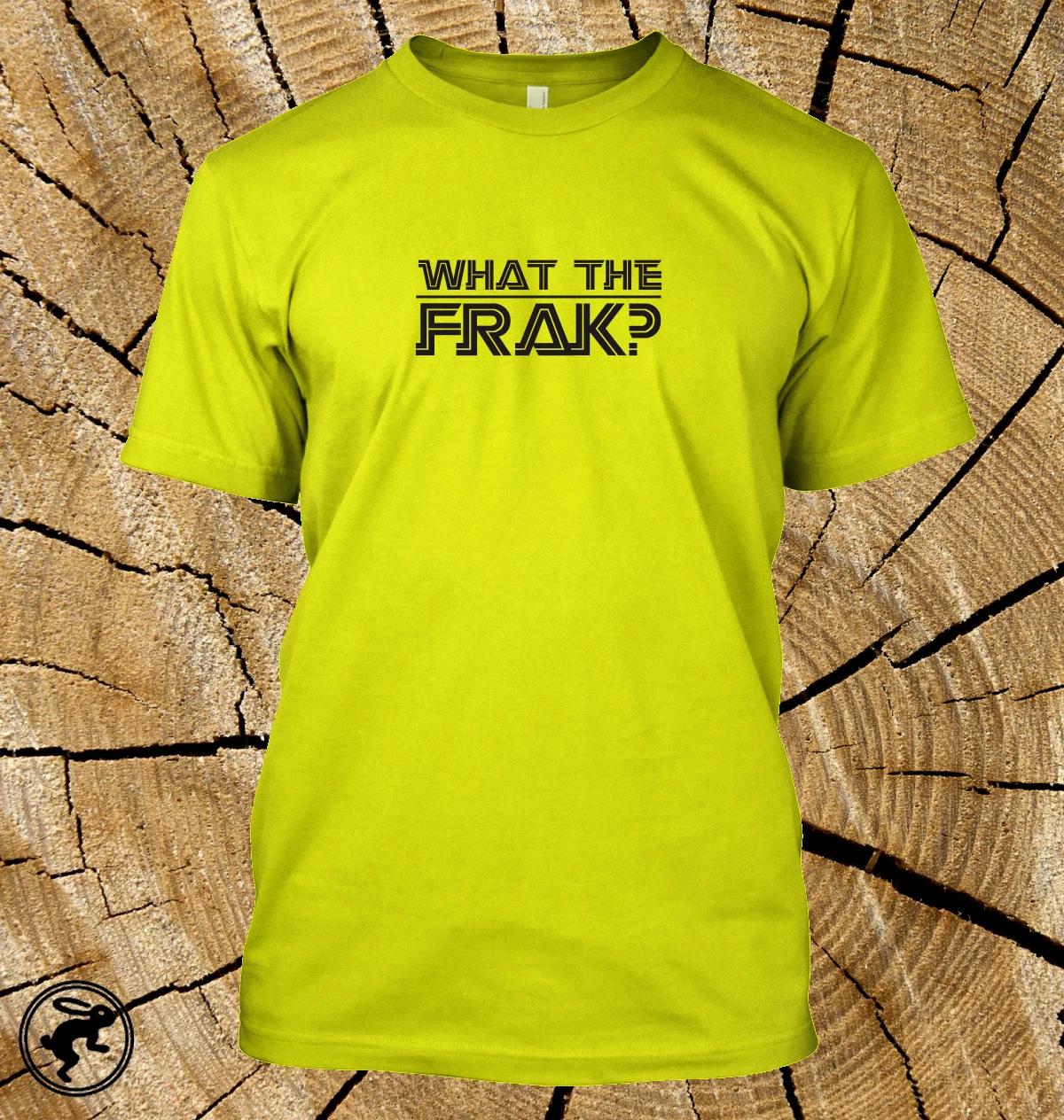 WHAT THE FRAK Battlestar Galactica T Shirt Caprica SciFi TV show WTF Tee XXL