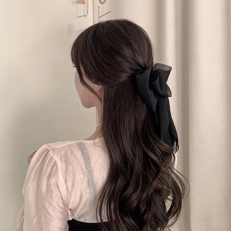 Women s King Ribbon Casual Innocent 20s Hair Pin A31664_ONECOLOR