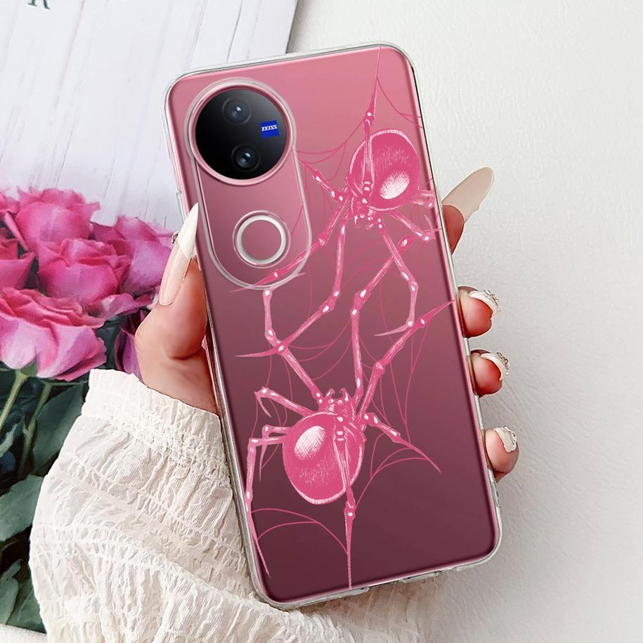 For Vivo V50 Case V2427 Phone Case 2025 New Fashion Butterfly Silicone Soft Cover For Vivo V50 Lite VivoV50 5G Shockproof Bumper