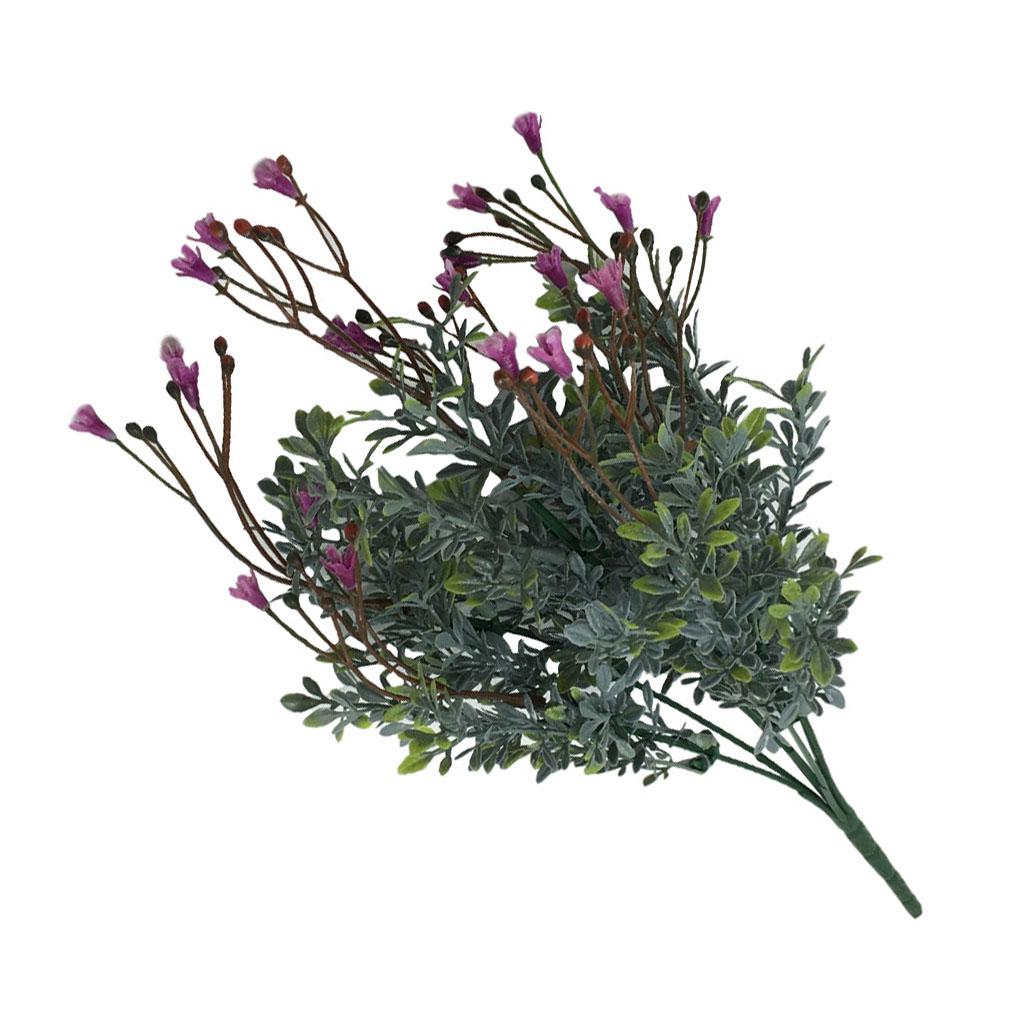 7-heads Baby's Breath Simulation Decor Home Office Plastic Flower Bouquet