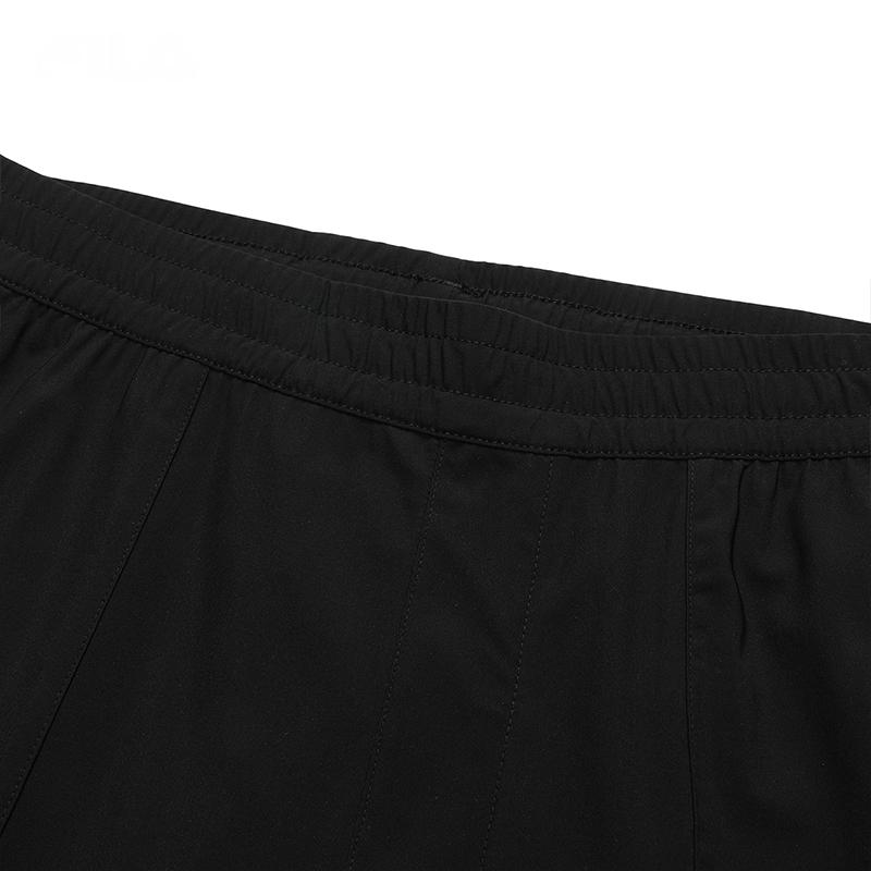 FILA Van Gogh Collaboration Solid Color Sports Knit Casual Pants Men Pants Black F11M228608FBK