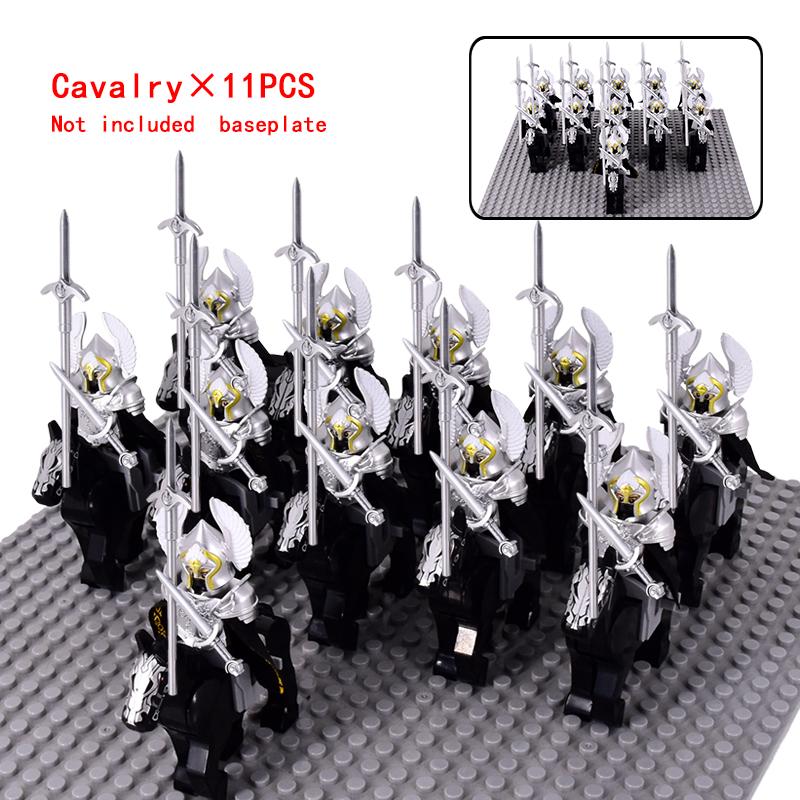 MOC Thrones Golden Armor Warrior Guard Jaime Lannister Barristan Selmy Meryn Trant Building Blocks Mini Action Figure Toys