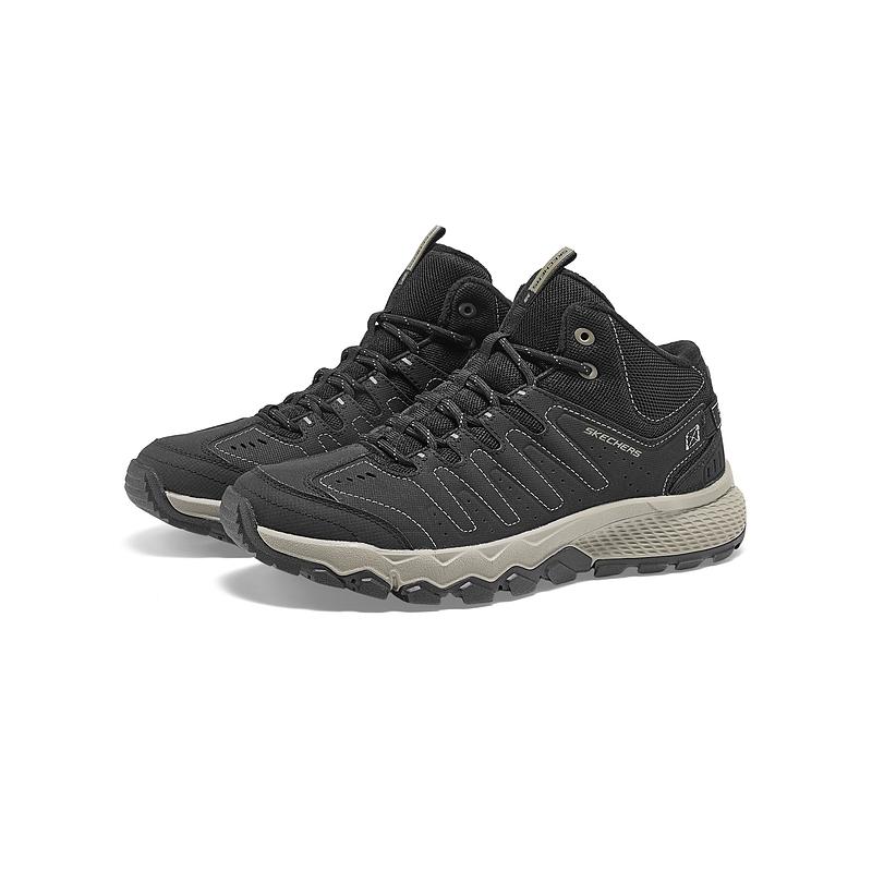 Skechers Outdoor Comfortable Durable Mid-Top Outdoor Functional Shoes Men Shoes Black Brown 237632-BKTP
