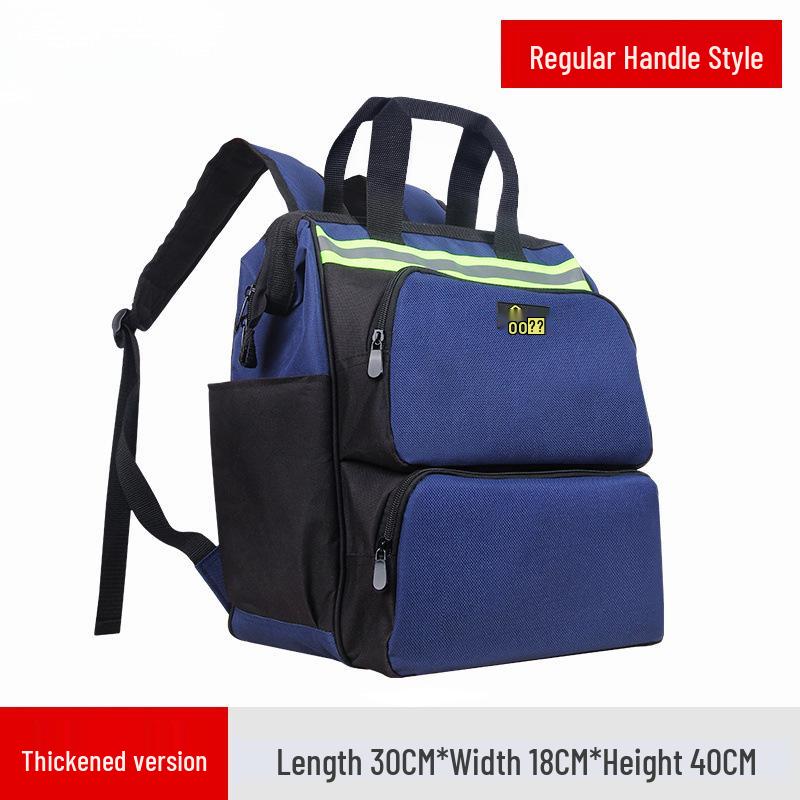 Double Shoulder Multi-Pocket Electrician Backpack - Large Capacity, Durable Oxford Cloth