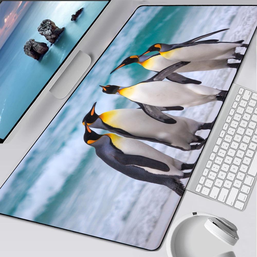 Pinguino antartide carino madagascar Tappetino per Mouse Tappetino in Gomma Laptop Xxl Mousepad Quaderno Giocatore Tavolo Computer Accessori da Gioco