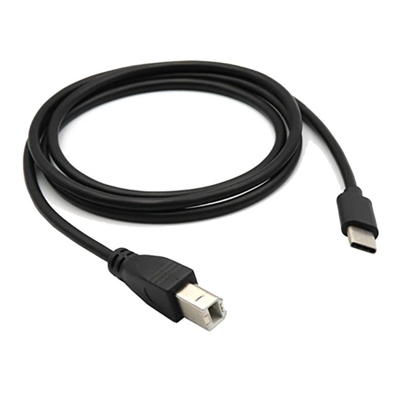 Durable Type C to USB B Printer Cable OTG Piano Connection Cord Connect Devices to Printers, Scanners, 100cm/150cm/200cm