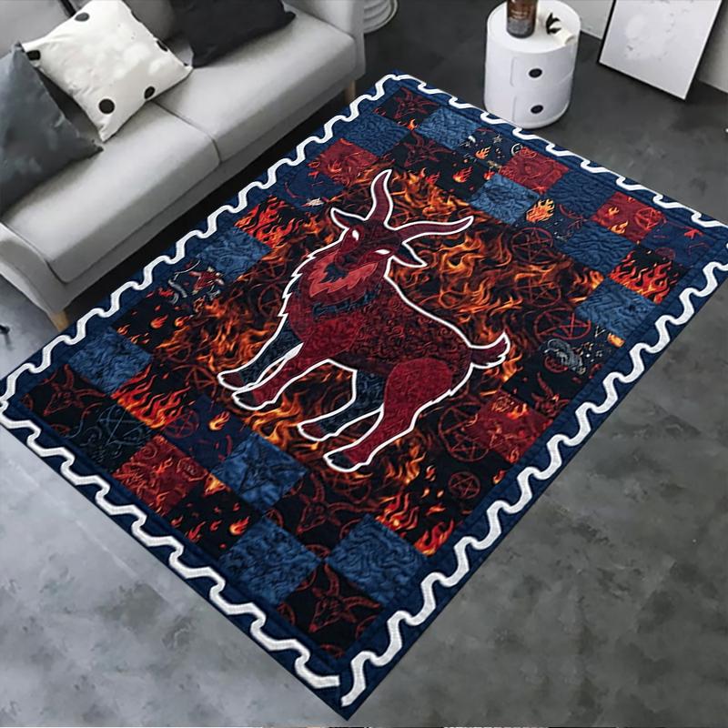 2025 New Goat Demon Carpet Rug for Living Room Bedroom Home Sofa Decoration,Kids Play Non-slip Floor Mat142