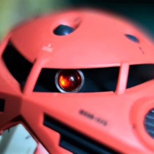 Oh.makasenet Metal Mono-Eye Sensor Scope (3mm Diameter, Set of 3) for Gunpla (Red 01)