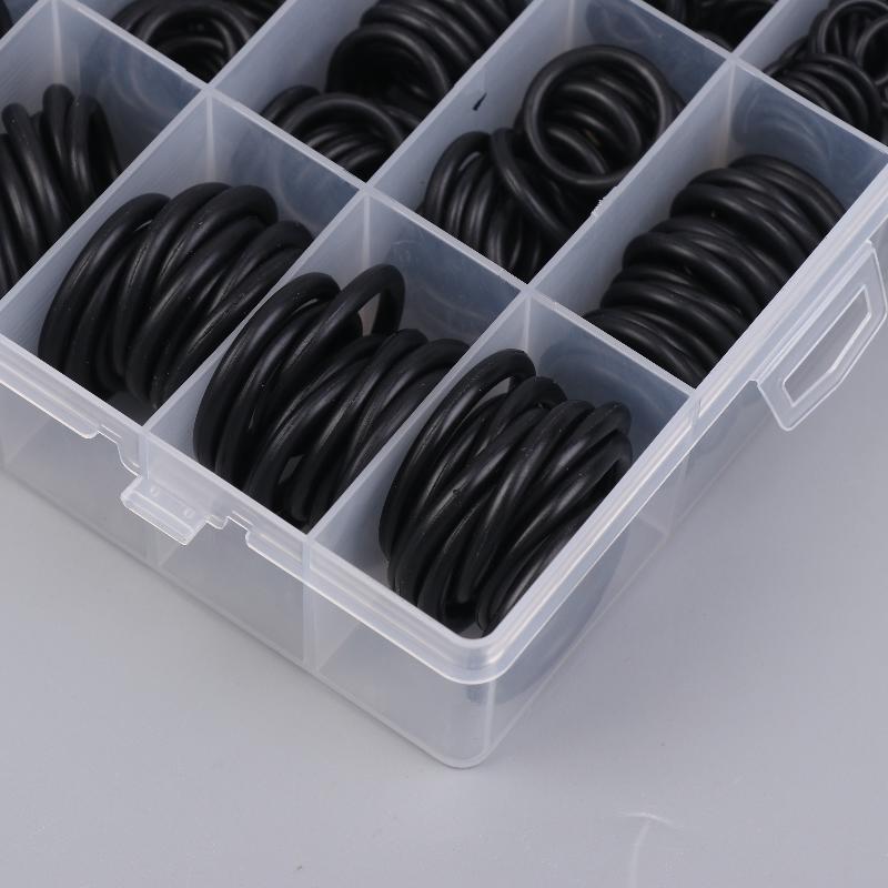 225/1200Pcs Nitrile Rubber Round Gasket Sealing O Ring Set Elastic Oil Resist Washer Gaskets Seals For Faucet Plumbing Repair