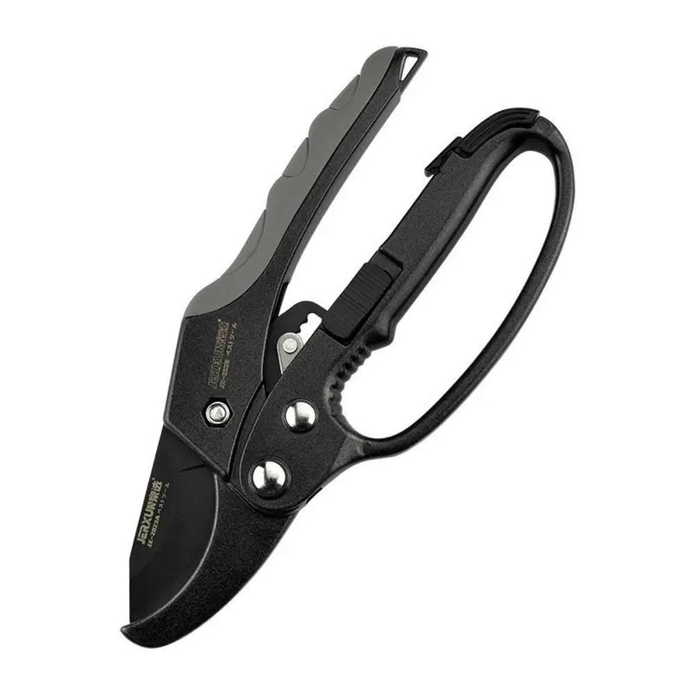 Ratsche Baumschere zum kraftsparenden Schneiden im Garten, Dicke Baumschere für Obstbaum-, Blumenäste und Fruchternte