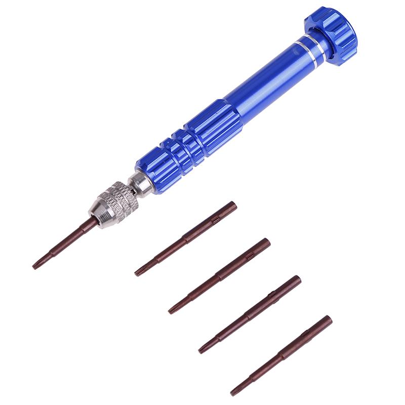 Multifunction Mini Blade Screwdriver With Replacemet Head Anti Slip Repair Tools