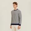 FERRAROMILANO Striped Round Knit Navy (Am0Gtsr15149)