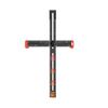 Multifunctional Combination T-Angle Ruler, Stylish Right Angle Ruler, Woodworking Multifunctional 2-in-1 Punching Positioning Ruler (Black and Red)